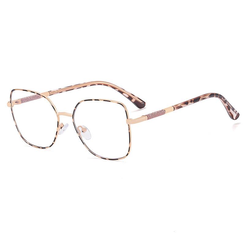 Transparent Computer Glasses Frame Women Anti Blue Light Presbyopia Eyewear Spring Hinge Metal Frames Reading Glasses Unisex