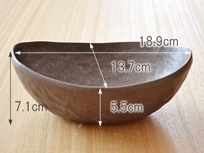 Tableware East Japanese Oval Bowls, 2-Color Set, Dinnerware Set, Plates, Large Bowls, and Rice Bowls