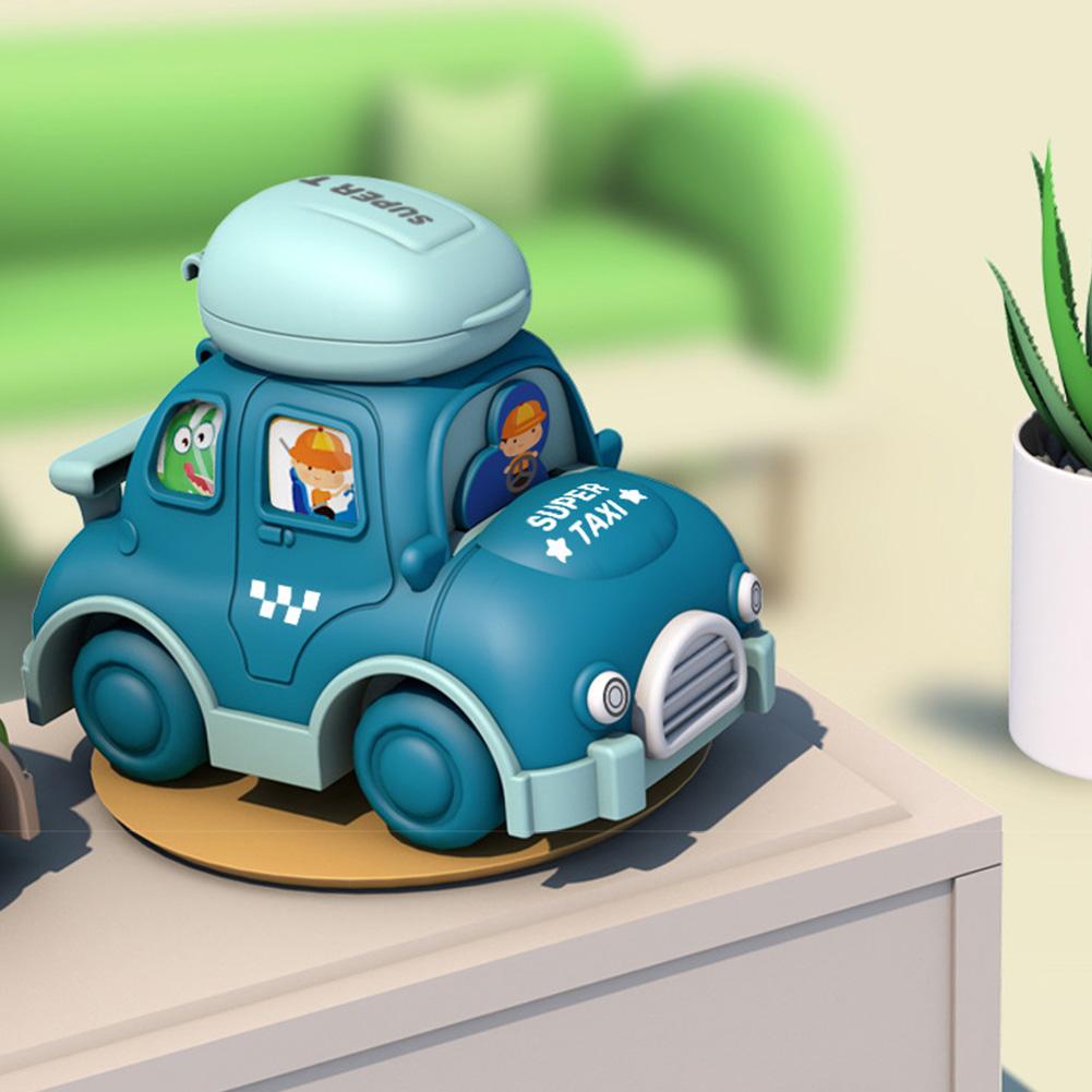 Inertia Sensory Toy Car with Storage Function Smooth Rolling Car Toy Cartoon Inertia Learning Car Toy for Kids