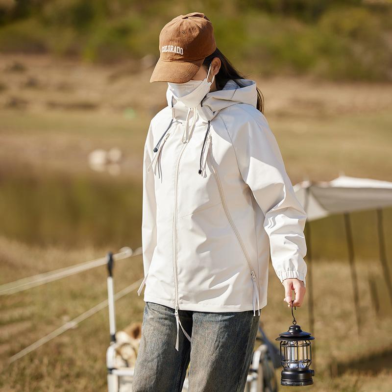 

Women s Autumn/Winter Windproof Waterproof Breathable Top 3XL абрикосовий