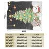 Bubu Dudu Merry Christmas Soft Blanket Camping Plush Bedding Throws Fluffy Couch Chair Flannel Bedspread Sofa Bed Cover