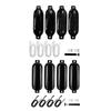 4x Bootsfender Bojen Schutz 4 Nadeln Zur Verwendung für Yacht Angelboote Segelboote Zubehör 11x40cm Bootsstoßstangen zum Anlegen