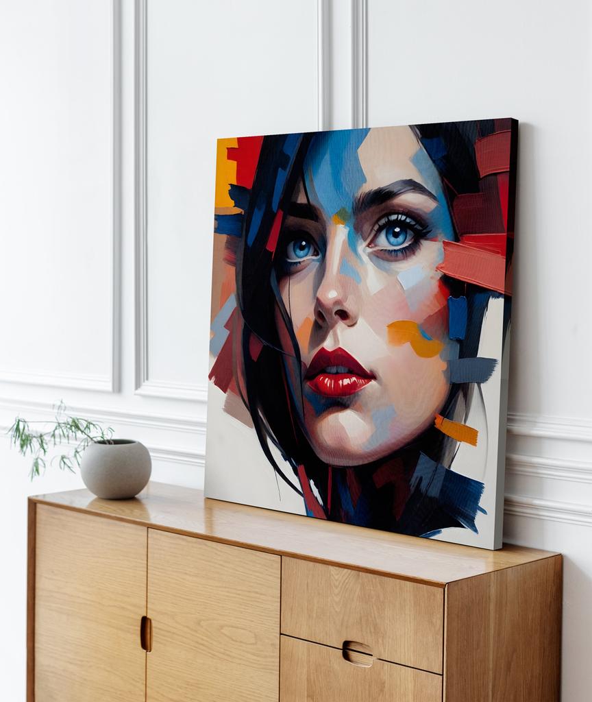 Obraz na płótnie abstrakcja kobieta