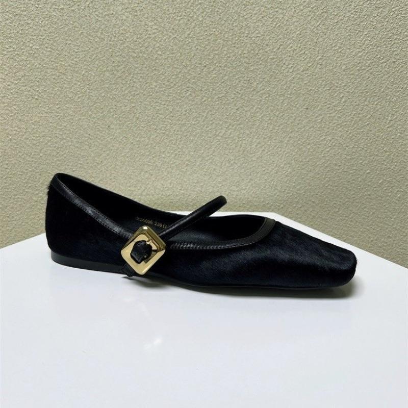 Zapatos de Diseñador con Estampado de Leopardo para Mujer Primavera Otoño Moda Hebilla Baja Zapatos Planos Casuales para Mujer Punta Cuadrada Zapatos Mary Jane para Mujer