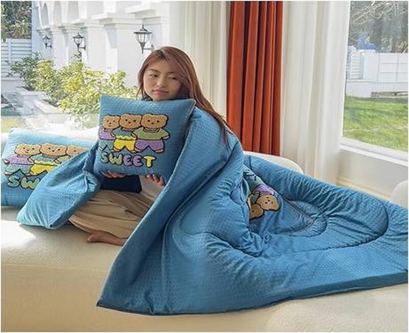 

Grace 2-in-1 Brushed Jacquard Pillow Quilt