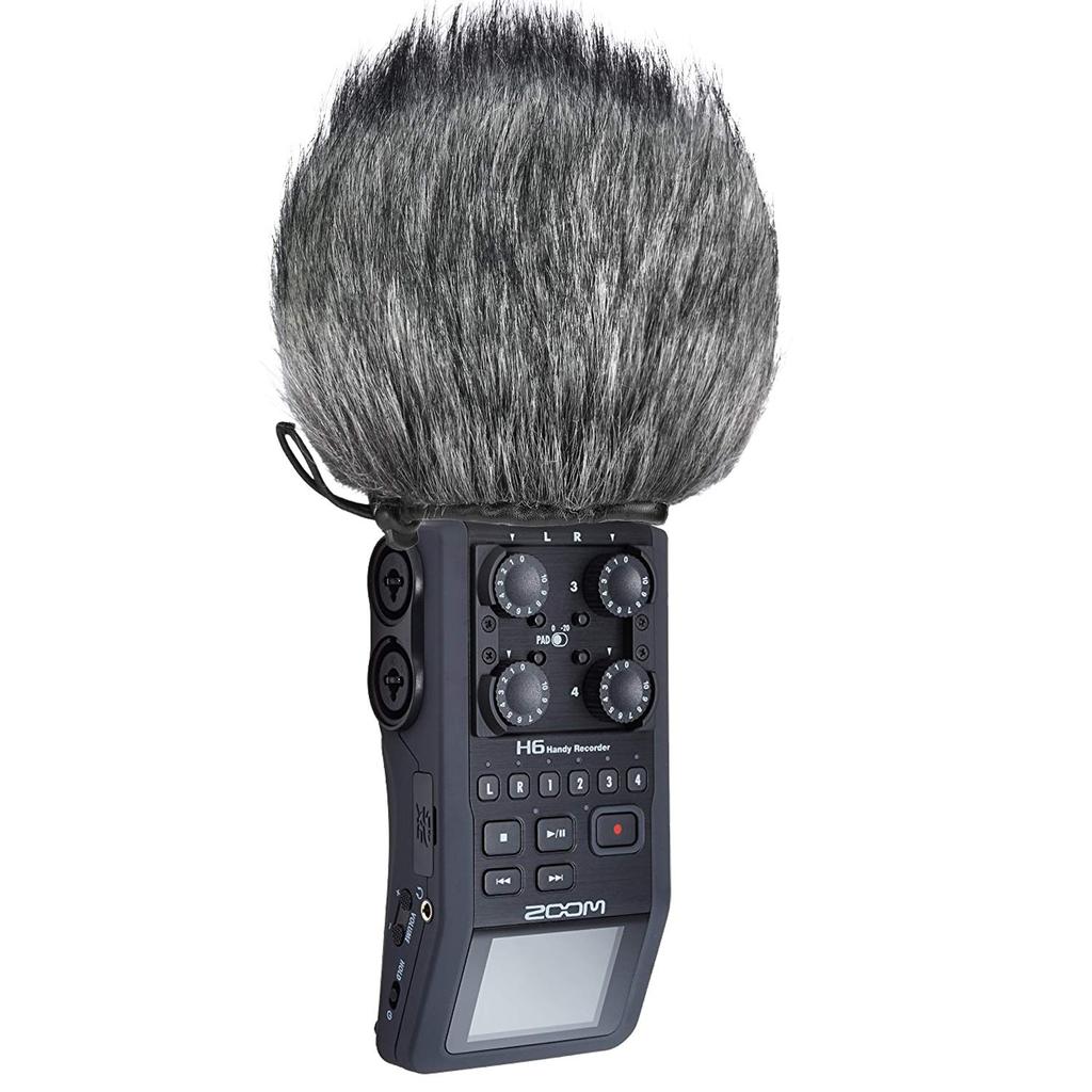YOUSHARES H6 Windscreen Muff Foam for Zoom H6 Portable Handheld Microphone Windscreen & Recorder, Indoor/Outdoor (2-Pack)