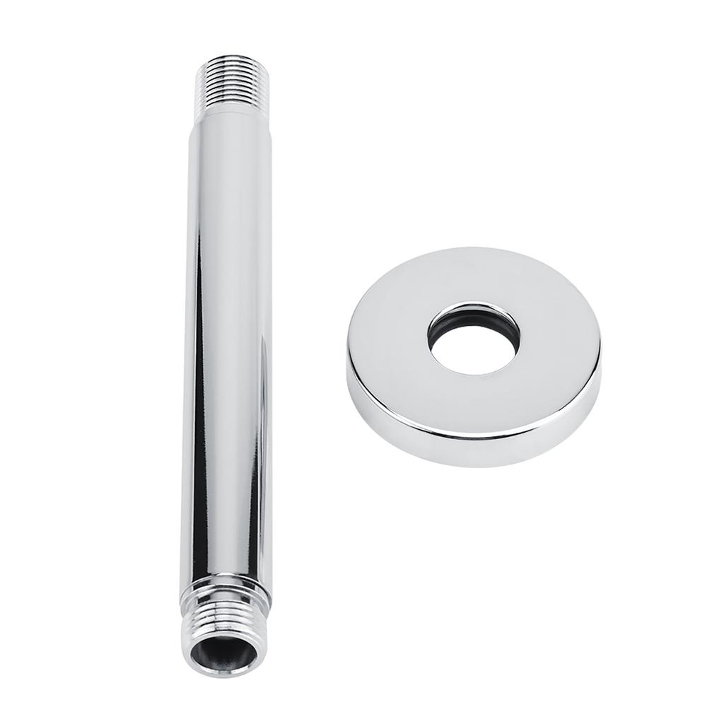 Shower Arm Tube 15/20/25/30cm Round Top Shower Arm Tube Wall-mounted Bathroom Ceiling Shower Head Extension