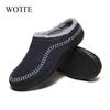 Men Cotton Slippers Winter Sneakers Comfortable Cold-Proof Casual Shoes Men Plush Warm Outdoor Walking Mans Footwear Big Size 48