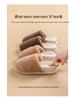 Detachable Winter Indoor Non-Slip Furry Velvet Waterproof Slippers for Couples