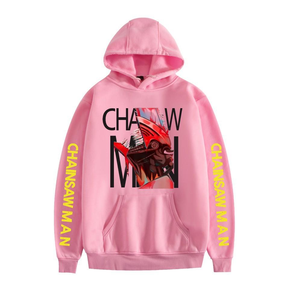 Chainsaw Man Otoño Invierno Forro Polar Ropa de Calle Tops Hombre Mujer Moda Sudaderas