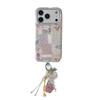 High-End Floral Patchwork Fabric Case for iPhone 17, 16 Pro Max, 15, 14