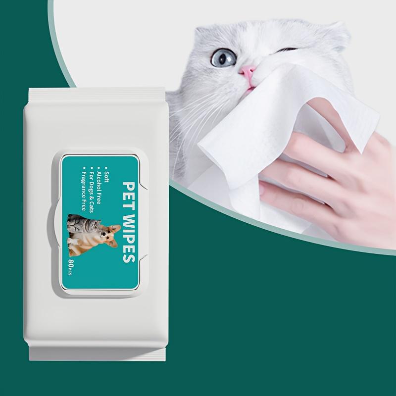 Thick Pet Wipes For Dogs Catshypoallergenic No Alcoholgentle Care Tear Stain Remover Deodorizing Daily Clean For Bodyeye Ear