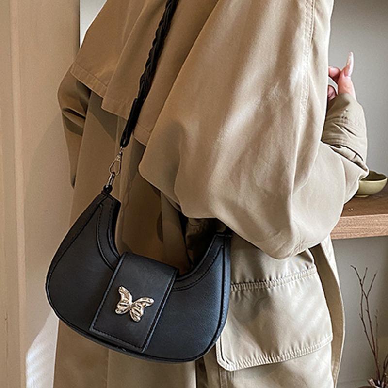 Versatile Bag Women S Chain Simple Shoulder Bag Casual Crescent Bag