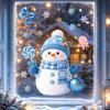 The Christmas Combination Static Window Stickers Do Not Damage Glass and Are Suitable for Living Room Windows.