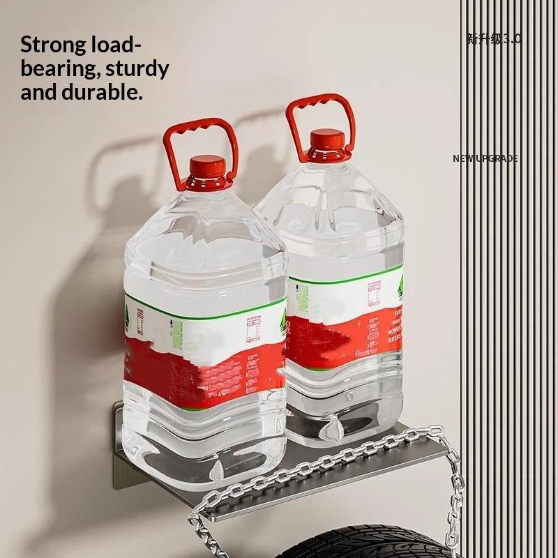 WiFi Router Shelf Wall Mounted No Drill Durable Stainless Steel Rack for Makeup Cosmetic Storage Bathroom