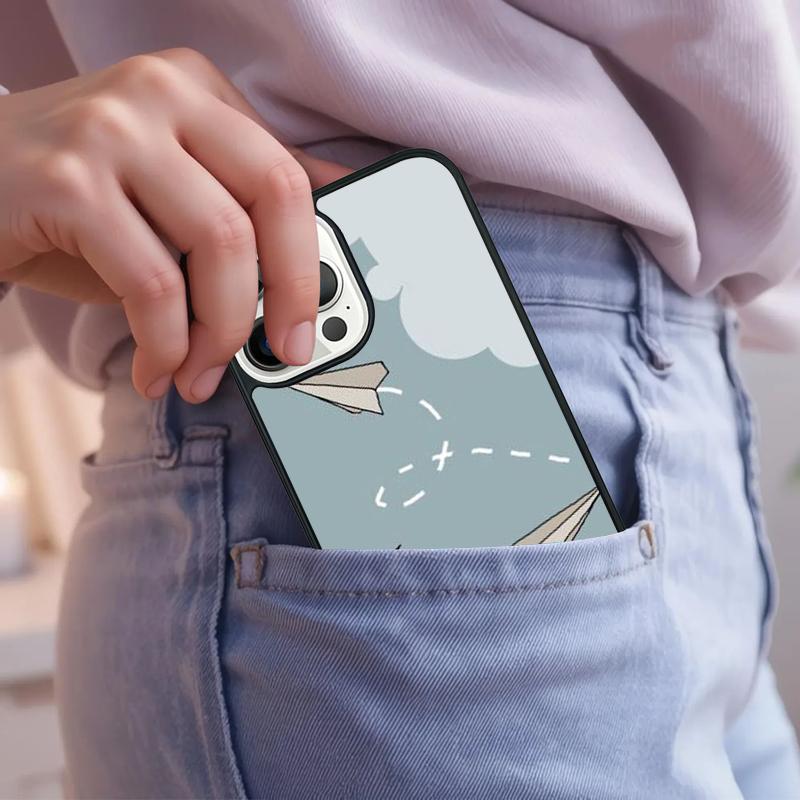 Paper Airplane Plane Trippy Phone Case For iPhone 17 Air 15 16e 14 13 Pro Max Coque 12 11 Pro Max PLUS cover