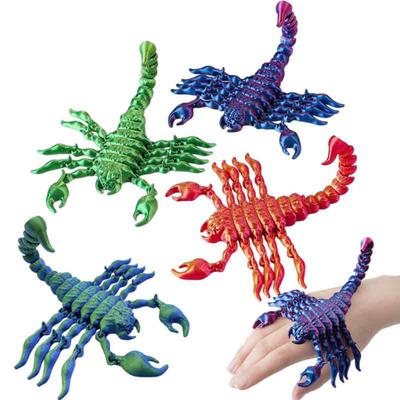 3D-gedruckte Skorpion-Ornament-Tierstatue mit flexiblen Gelenken, realistisch aussehende Skorpion-Modelle für Erwachsene und Jugendliche