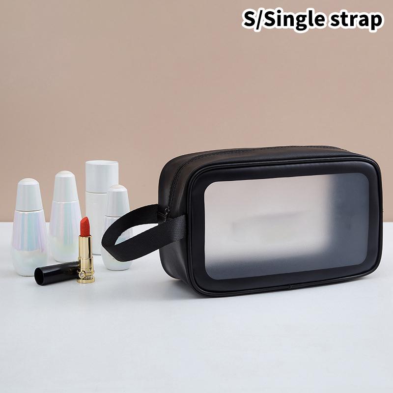 Pu Frauen Reise Aufbewahrungstasche Kosmetiktasche Make-up Tasche Reise Organizer Taschen wasserdichte Kulturtasche transparente Kosmetiktaschen