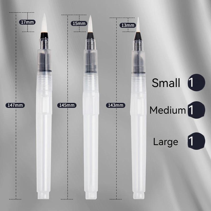 3/18pcs Refillable Water Color Brush Pen Set Artist Grade Watercolor Paint Brushes for DIY Art Calligraphy Painting & Lettering