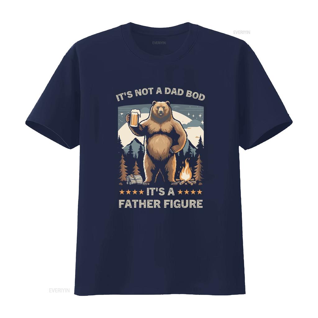 Its Not a Dad BOD Father Figure T Shirt vintage Washed Comfortable Breathable Soft graphic Casual Slightly Stretched Versatile