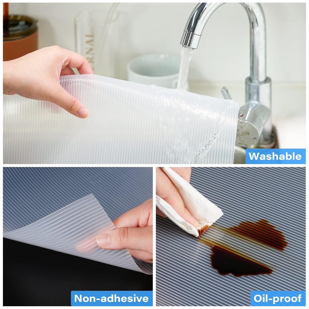 Rutschfeste, transparente Schrankeinlagen, wasserdicht, staubdicht, multifunktional, lebensmittelecht, EVA-Kücheneinlage für Schrankschubladen