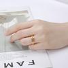 Twist Infinity Stainless Steel Ring Women Men Resizable Casual Finger Couple Rings Jewelry Anniversary Gift