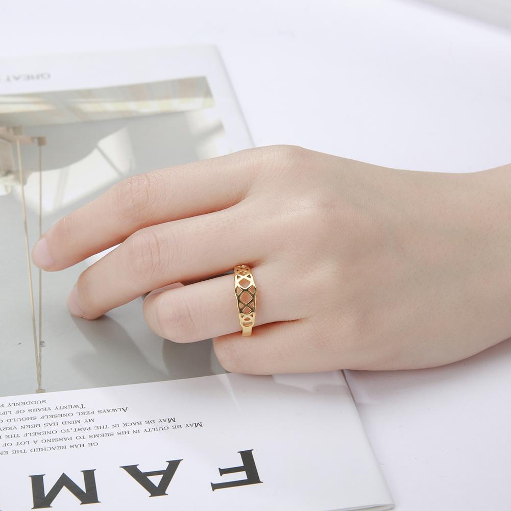 Twist Infinity Stainless Steel Ring Women Men Resizable Casual Finger Couple Rings Jewelry Anniversary Gift
