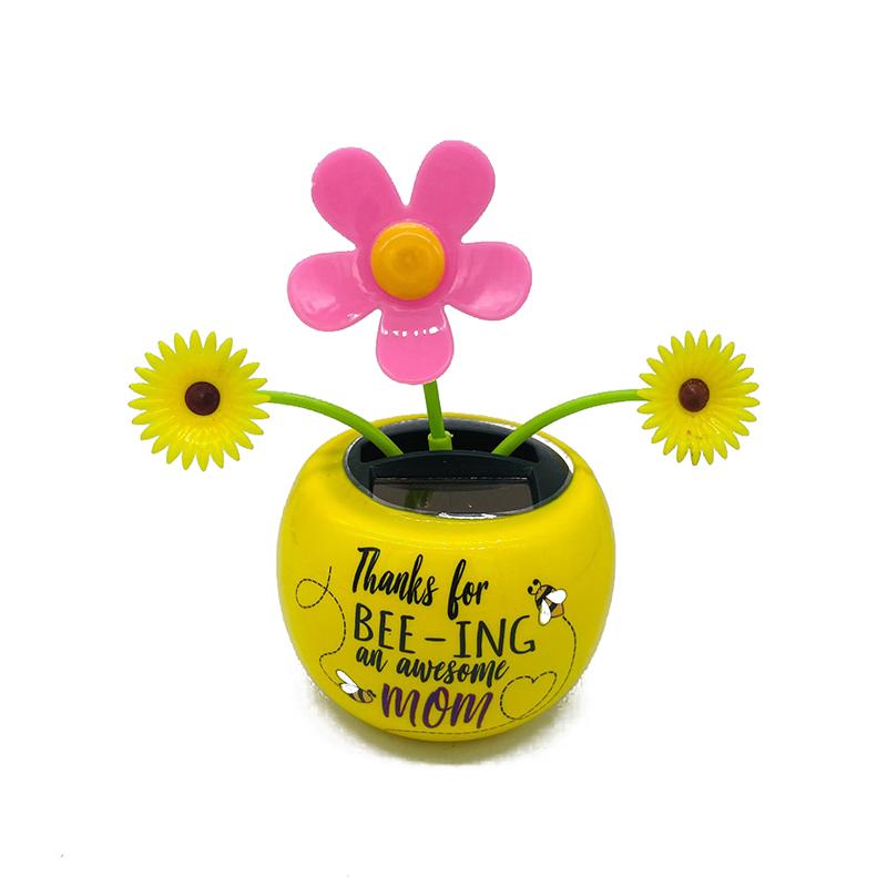 Solar Dancing Sunflower Toys, Reusable Solar Shaking Head Decoration, Cute Flower Flower Pot Toys Suitabl