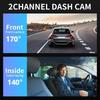 New 1080P WIFI Dual Camera Dash Cam for Cars,Front and Inside,car Camera with IR Night Vision,Loop Recording,wide Angle Car DVR Came