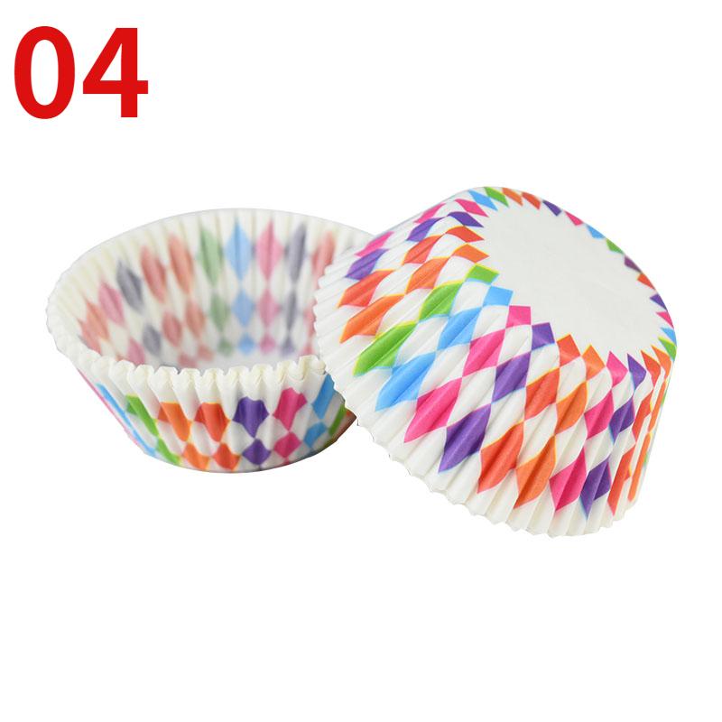 100Pcs Muffin Cupcake Paper Cups Cupcake Liner Baking Muffin Box Cup Case Party Tray Cake Decorating Tools Birthday Party Decor