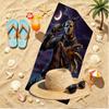 Jason Voorhees Print Beach Towel, Versatile Lightweight Absorbent Beach Towel for Pool Surf Yoga Bathroom, Perfect Birthday Holiday Gift