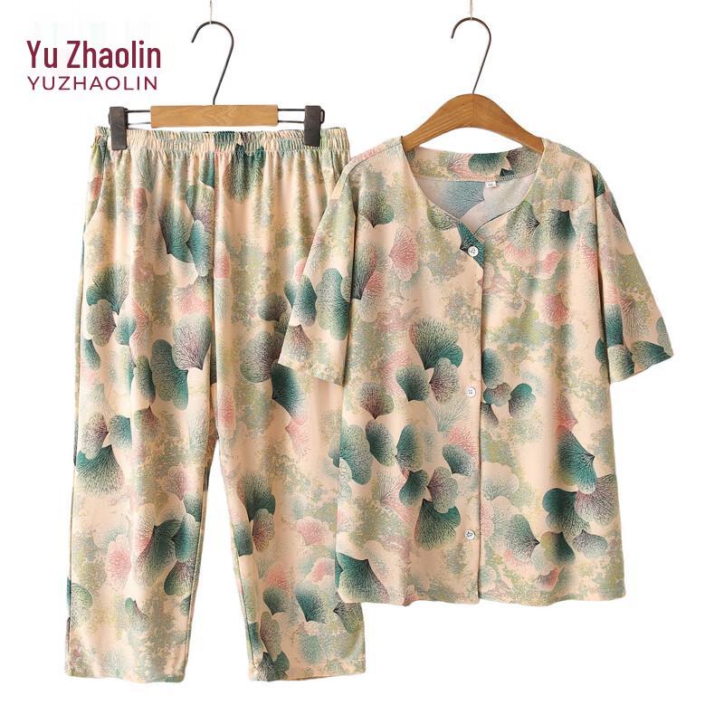 Women s Plus Size Summer T-Shirt Two-Piece Set 5XL