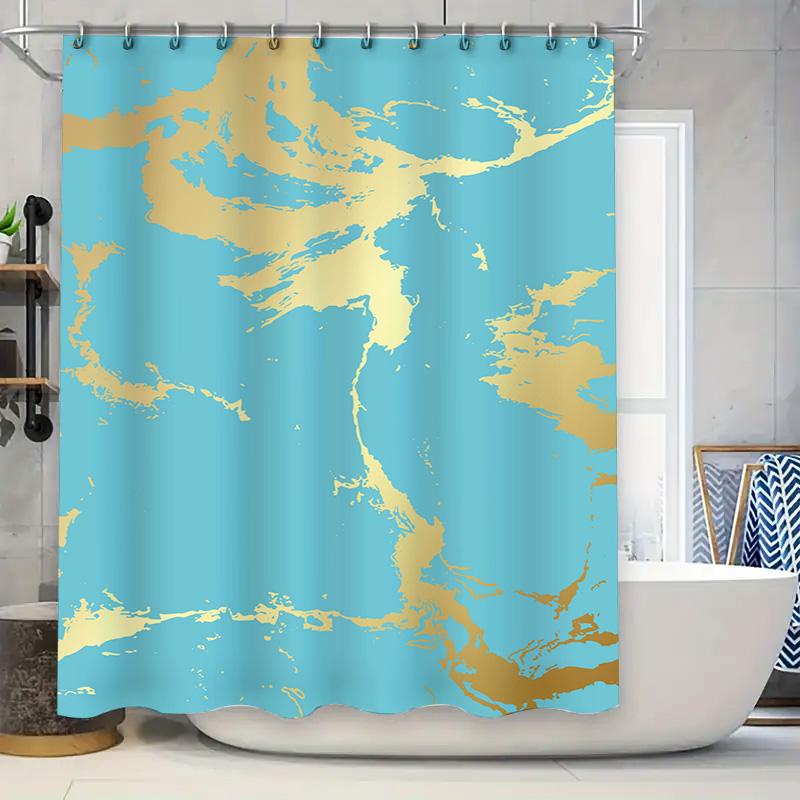 

Будь настоящим Занавеска для душа: Искусство в стиле Ван Гога с морскими волнами, чайками, очень длинный водонепроницаемый тканевый декор для ванной комнаты для домашнего декора 90x180cm