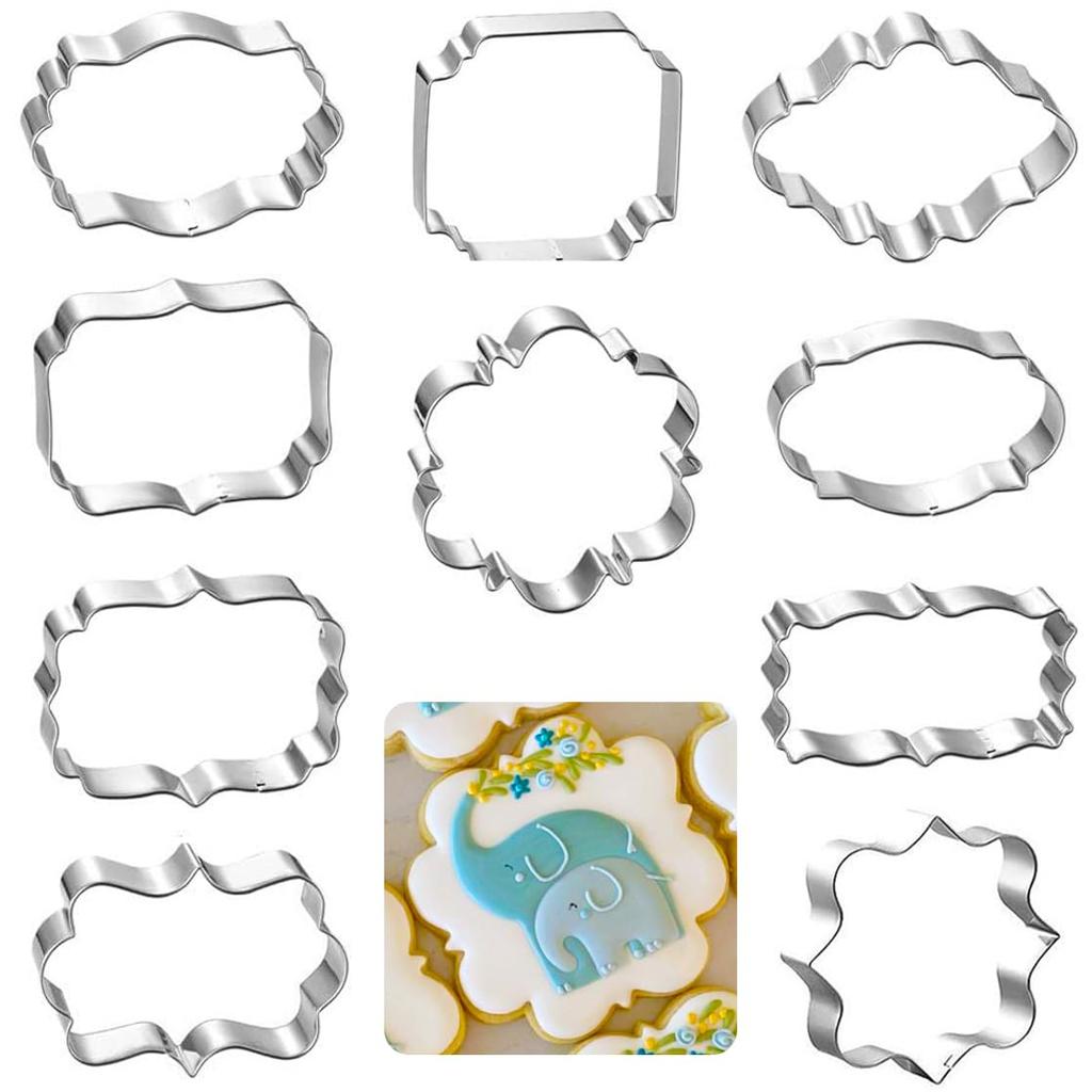 10 Stück Edelstahl Keks Ausstecher Verschiedene Formen Keks Ausstecher Formen Sugarcraft Kuchen Kekse Gebäck Backen Ausstecher Form