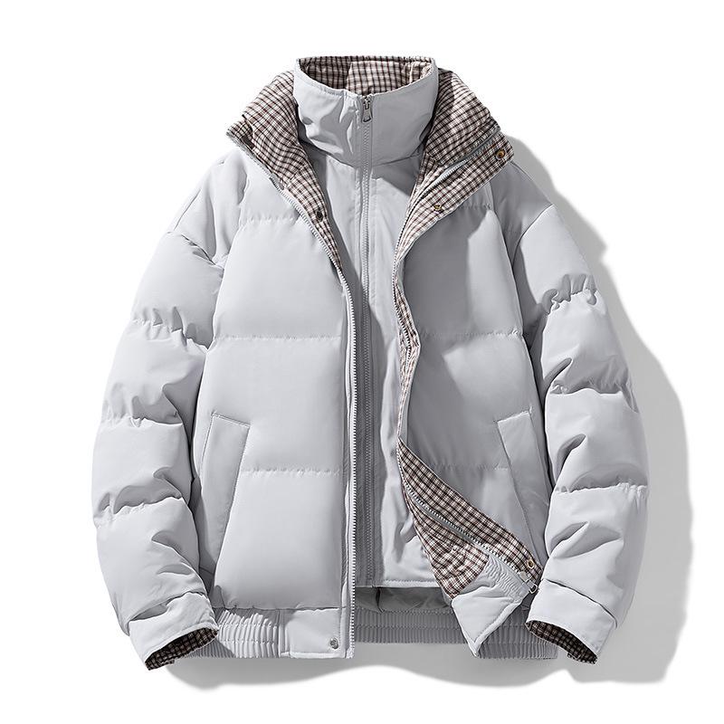 

Winter Plaid Patchwork Two-Piece Cotton Jacket - Thickened, Warm, Retro Couple Style XXL