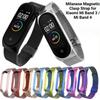 Ремінець для браслета Xiaomi Mi Band 4 3 Металева сталева пряжка Ремінець для годинника Міланський для Mi Band 4 3 Браслет Ремінець для зап'ястя Аксесуари для смарт-годинника