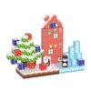2Cm Magnetic Square Mosaic Magnet Building Block Christmas Farm Ice And Snow Building Scene Children'S Educational Toys