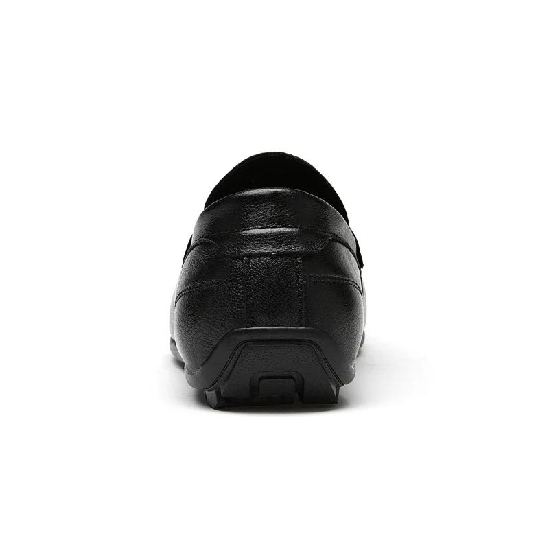 Luxury Brand Genuine Leather Men Shoes Loafers Business Casual Leather Shoes Men Flat shoes