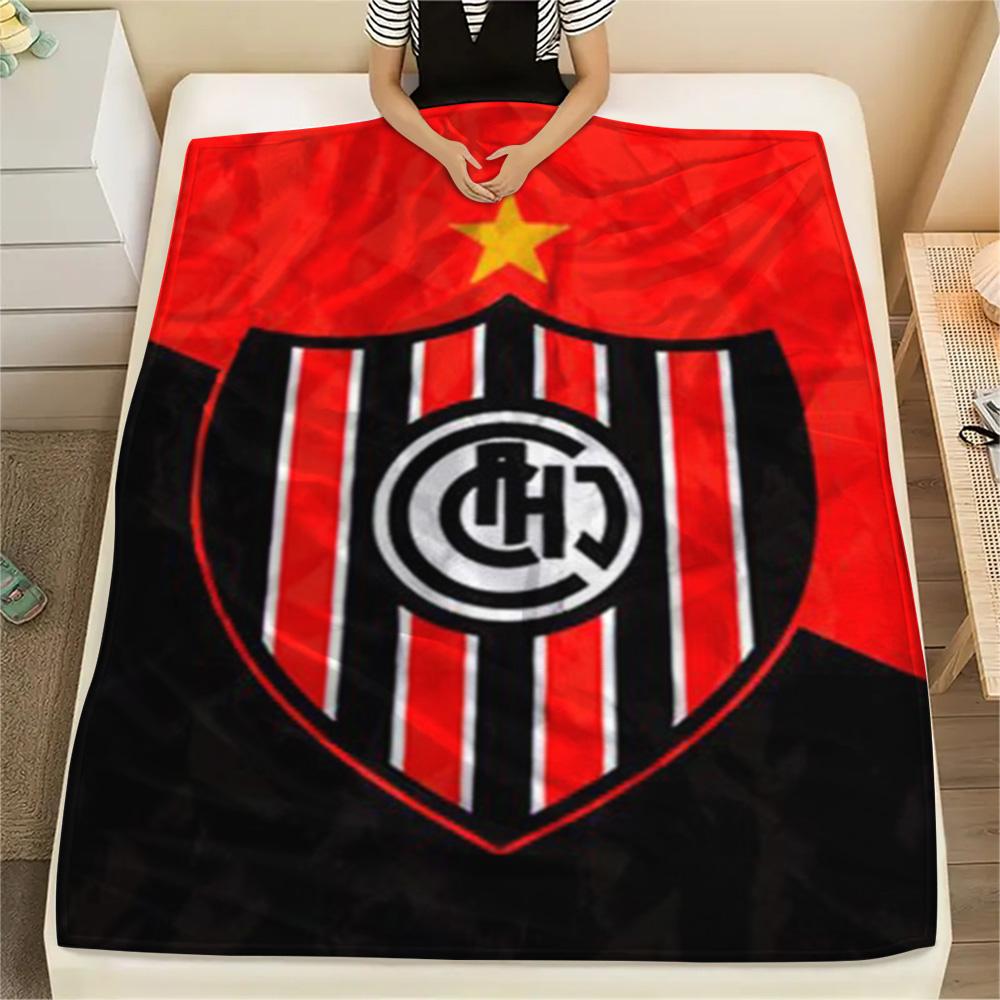 1Pc Chacarita Juniors Print Flannel Blanket High Quality Warm Comfortable Cover for All Seasons Perfect for Gifts Home Decor