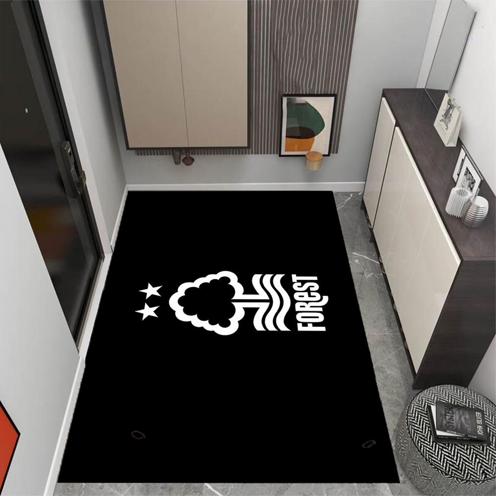 Red Tree Forest Logo Themed Anti-Slip Rugs - Polyester Home Decor, Suitable for Bedrooms, Living Rooms, Doorways, Studios, and Decorations