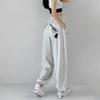 Frauen Koreanische Streetwear Casual Oversize Kpop Baggy Frühling Gerade Bein Jogger Jogginghose Plus Größe