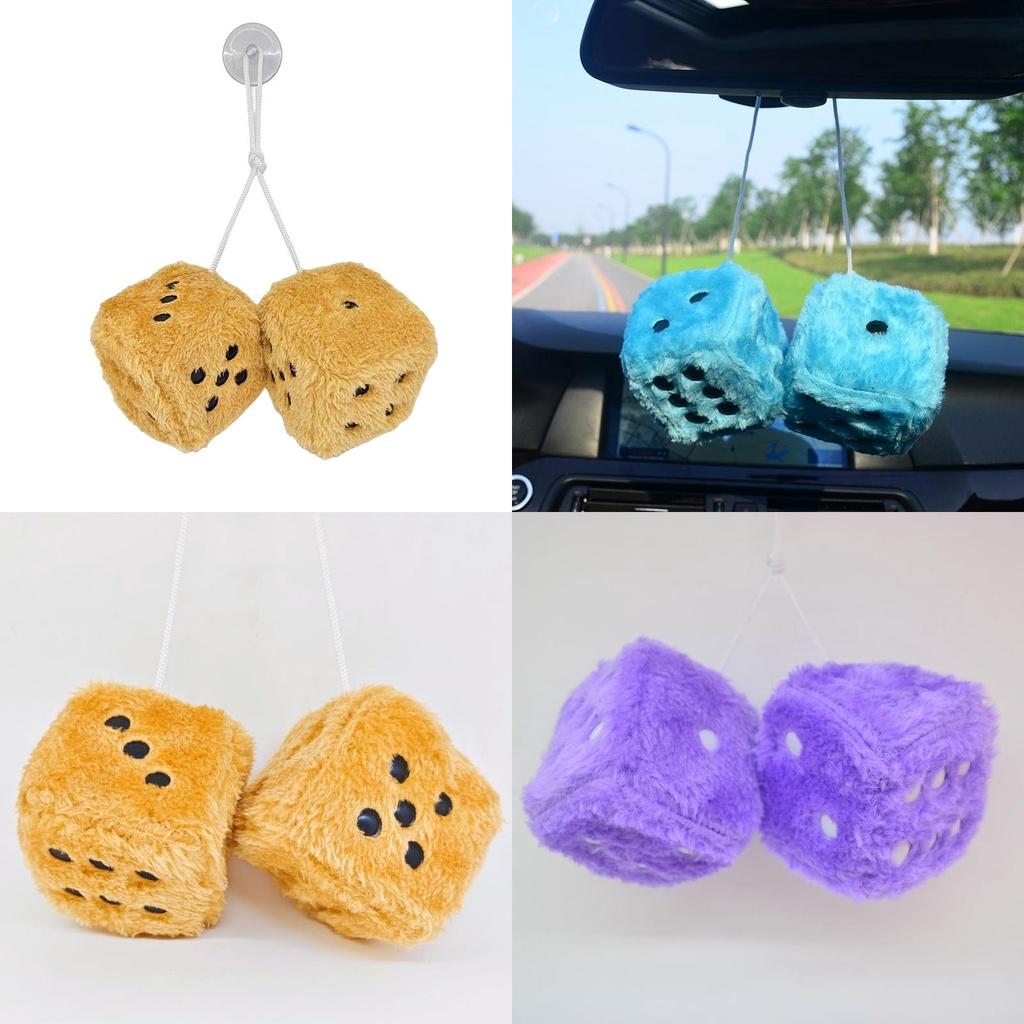 Weiches Plüschwürfelspielzeug Hängende Dekoration Für Auto Festlicher Schmuck