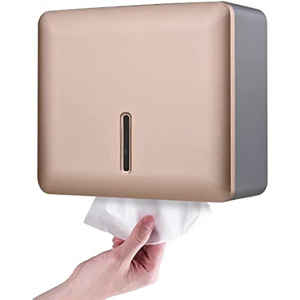 Wall Mount Paper Towel Dispenser Multifold Hand Towel Tissue Holder with Key Lock for Bathroom Kitchen Bedroom