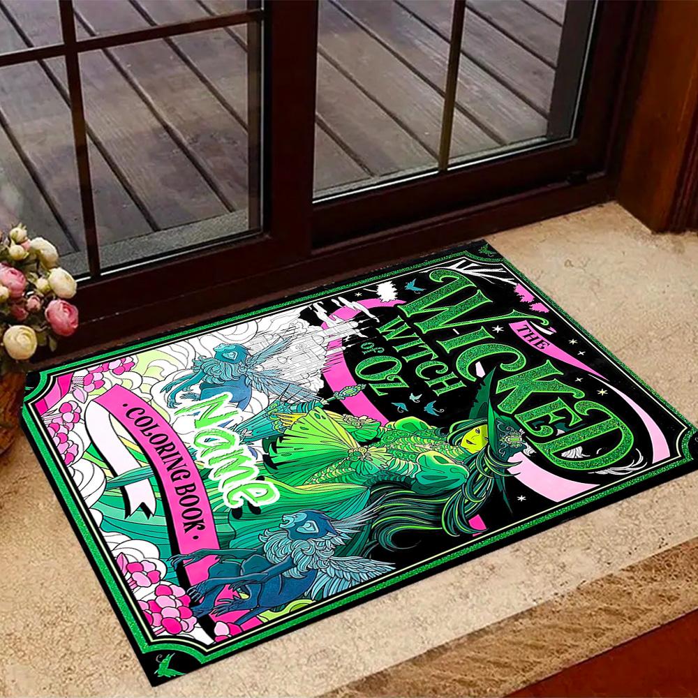 Looney Mad Scientist's Experiment Customize Your Name Floor Mat Suitable for Dormitory Living Rooms Foyer Outdoor Antislip Carpet Decorate Offices