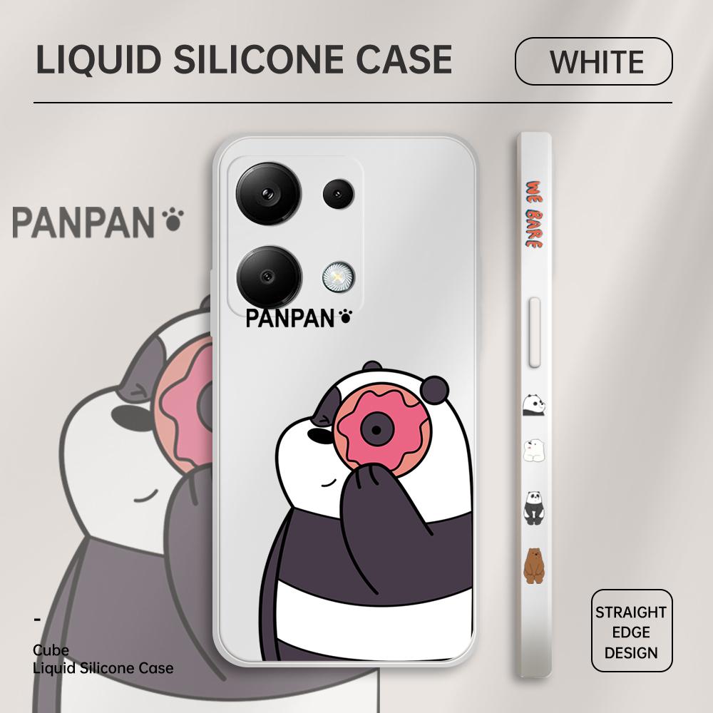 

Чехол для телефона с мультяшным красочным узором, квадратный, жидкий, силикон, TPU, полное покрытие камеры, противоударный защитный чехол для Xiaomi Redmi iPhone Redmi Note 12 Pro Speed белый