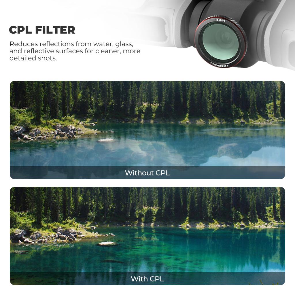 Freewell Zestaw 3 Filtrów Magnetycznych Kompatybilność Drony DJI Neo 2 ND, UV, CPL, ND/PL, Glow Mist 1/4 Akcesoria Fotograficzne