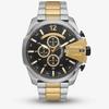 Herren Mega Chief Quarz Uhr Schwarzes Zifferblatt Edelstahl 51mm DZ4581