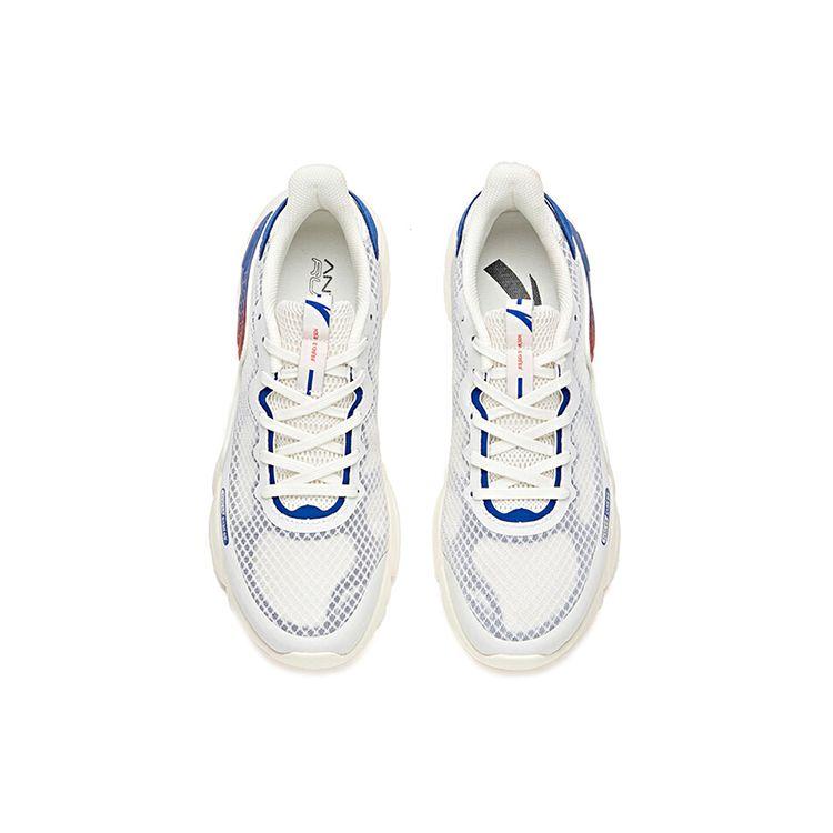 Anta Shock Absorbing Non-Slip Durable Low-Top Running Shoes Men Sneakers White Blue Orange 112035565-4