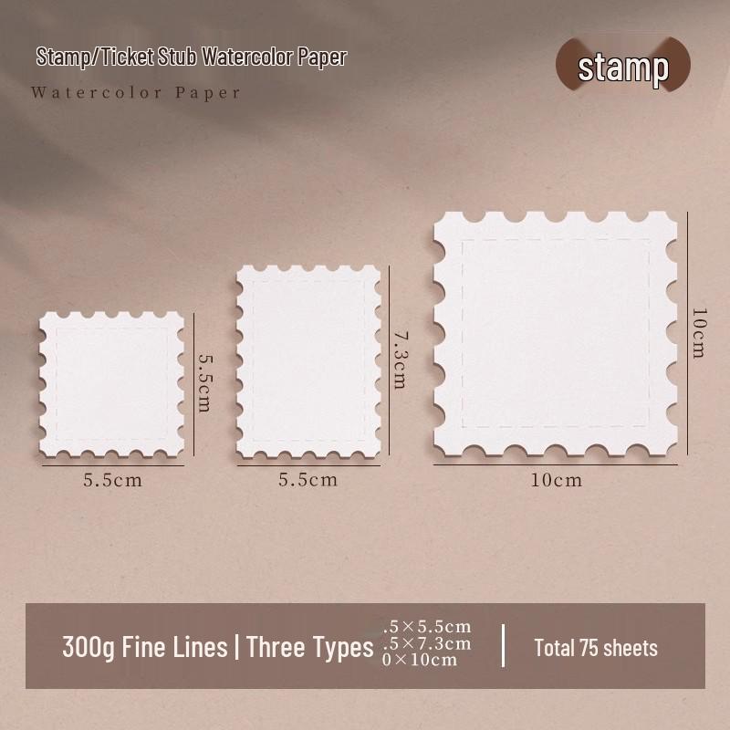 Fine Grain 300g Cotton Watercolor Paper - Round Dye Card for Painting & Drawing