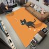 Simple Cute Decorative Carpet Living Room Home Decoration Mat Cat Pattern Bedside Easy Cleaning Foldable Lounge Rug Bedroom